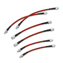 Load image into Gallery viewer, BMW 3 Series E30 1984-1991 Stainless Steel Braided Oil Brake Lines Red