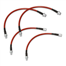 Load image into Gallery viewer, BMW 7-Series E38 1995-2001 Stainless Steel Braided Oil Brake Lines Red
