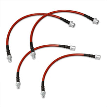 Load image into Gallery viewer, BMW 7-Series E38 1995-2001 Stainless Steel Braided Oil Brake Lines Red