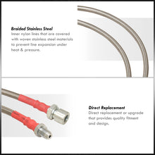 Load image into Gallery viewer, Porsche 944 1982-1989 Stainless Steel Braided Oil Brake Lines Silver