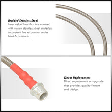 Load image into Gallery viewer, Porsche 911 996 Carrera 1998-2005 Stainless Steel Braided Oil Brake Lines Silver