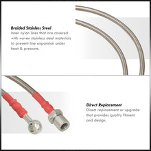 Load image into Gallery viewer, Lexus IS300 2001-2005 Stainless Steel Braided Oil Brake Lines Silver