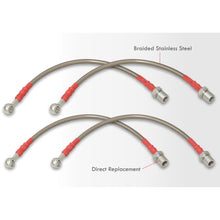Load image into Gallery viewer, Lexus IS300 2001-2005 Stainless Steel Braided Oil Brake Lines Silver