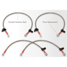 Load image into Gallery viewer, Honda Prelude 1988-1991 Stainless Steel Braided Oil Brake Lines Silver