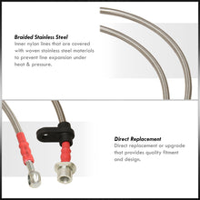 Load image into Gallery viewer, Toyota Celica GT 1994-1999 Stainless Steel Braided Oil Brake Lines Silver (Models with Rear Disc Only)