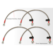 Load image into Gallery viewer, Toyota Celica GT 1994-1999 Stainless Steel Braided Oil Brake Lines Silver (Models with Rear Disc Only)