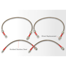 Load image into Gallery viewer, Toyota Supra 1986-1991 Stainless Steel Braided Oil Brake Lines Silver