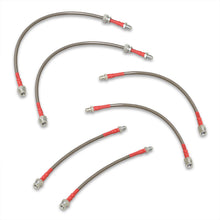 Load image into Gallery viewer, Mazda RX7 1984-1992 Stainless Steel Braided Oil Brake Lines Silver