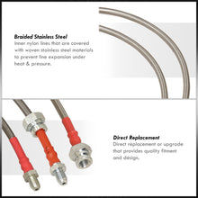 Load image into Gallery viewer, Mazda RX7 1984-1992 Stainless Steel Braided Oil Brake Lines Silver