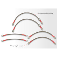 Load image into Gallery viewer, Mazda RX7 1984-1992 Stainless Steel Braided Oil Brake Lines Silver