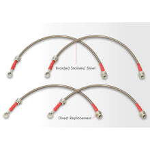 Load image into Gallery viewer, Mazda MX6 626 1993-1997 / Ford Probe GT V6 (Excl. GTS Models) 1993-1997 Stainless Steel Braided Oil Brake Lines Silver