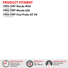 Load image into Gallery viewer, Mazda MX6 626 1993-1997 / Ford Probe GT V6 (Excl. GTS Models) 1993-1997 Stainless Steel Braided Oil Brake Lines Silver