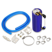 Load image into Gallery viewer, Universal 350ML Cylinder Oil Catch Can Tank 6.25&quot;x3.25&quot;x3.25&quot; Blue
