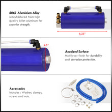 Load image into Gallery viewer, Universal 350ML Cylinder Oil Catch Can Tank 6.25"x3.25"x3.25" Blue