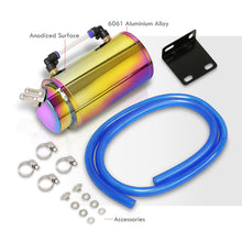 Load image into Gallery viewer, Universal 350ML Cylinder Oil Catch Can Tank 6.25"x3.25"x3.25" Neo Chrome