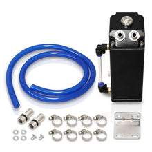 Load image into Gallery viewer, Universal 600ML Rectangular Oil Catch Can Tank 7"x3"x2.5" Black