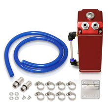 Load image into Gallery viewer, Universal 600ML Rectangular Oil Catch Can Tank 7"x3"x2.5" Red