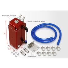 Load image into Gallery viewer, Universal 600ML Rectangular Oil Catch Can Tank 7"x3"x2.5" Red