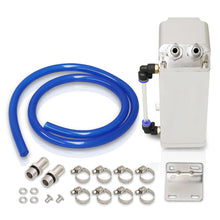 Load image into Gallery viewer, Universal 600ML Rectangular Oil Catch Can Tank 7"x3"x2.5" Silver