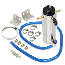 Load image into Gallery viewer, Universal 350ML Radiator Overflow Breather Tank (Chrome Body/Black Cap)