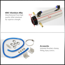 Load image into Gallery viewer, Universal 350ML Radiator Overflow Breather Tank (Chrome Body/Black Cap)