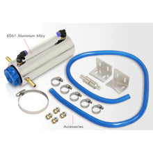 Load image into Gallery viewer, Universal 350ML Radiator Overflow Breather Tank (Chrome Body/Blue Cap)