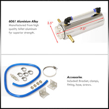 Load image into Gallery viewer, Universal 350ML Radiator Overflow Breather Tank (Chrome Body/Chrome Cap)