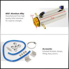 Load image into Gallery viewer, Universal 350ML Radiator Overflow Breather Tank (Chrome Body/Gold Cap)