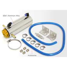 Load image into Gallery viewer, Universal 350ML Radiator Overflow Breather Tank (Chrome Body/Gold Cap)