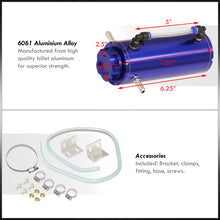 Load image into Gallery viewer, Universal 350ML Radiator Overflow Tank (Blue Body/Blue Cap)