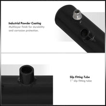 Load image into Gallery viewer, Universal 1 Liter / 34 oz 15" x 2" Cylinder Radiator Overflow Tank Black