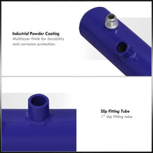 Load image into Gallery viewer, Universal 1 Liter / 34 oz 15" x 2" Cylinder Radiator Overflow Tank Blue