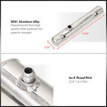 Load image into Gallery viewer, Universal 1 Liter / 34 oz 15" x 2" Cylinder Radiator Overflow Tank Polished