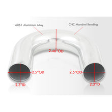 Load image into Gallery viewer, 2.5 inch 180 Degree U-Pipe