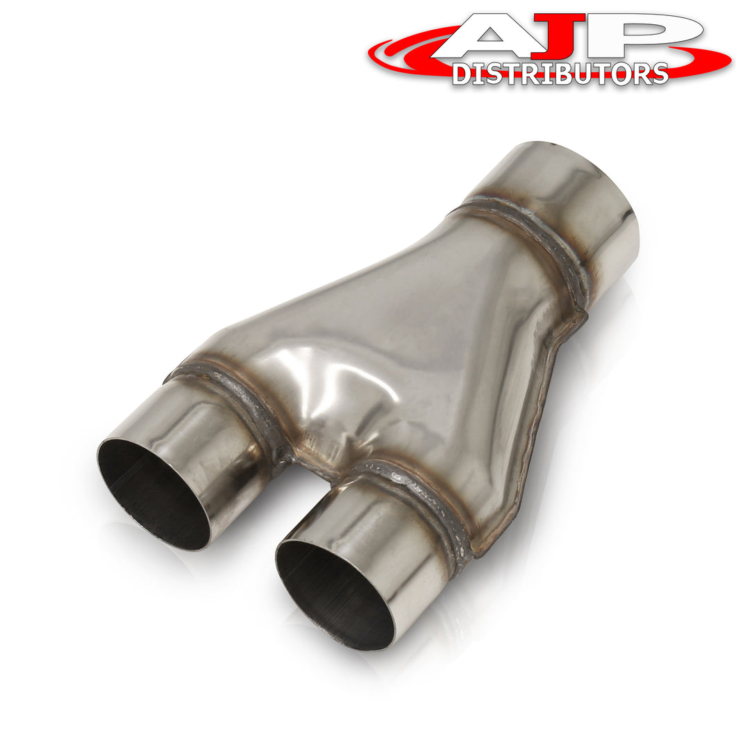 3inch one Inlet to two outlet 2.5inch Exhaust Transition Y-Pipe