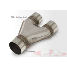 Load image into Gallery viewer, 3inch one Inlet to two outlet 2.5inch Exhaust Transition Y-Pipe