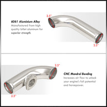 Load image into Gallery viewer, Dodge Neon SRT-4 2003-2005 Bolt-On Aluminum Polished Piping Kit with SQV / SSQV BOV Flange + Blue Couplers