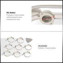 Load image into Gallery viewer, Dodge Neon SRT-4 2003-2005 Bolt-On Aluminum Polished Piping Kit with SQV / SSQV BOV Flange + Blue Couplers