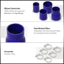 Load image into Gallery viewer, Mazda Miata 1989-2005 1.6L 1.8L Bolt-On Aluminum Polished Piping Kit + Blue Couplers