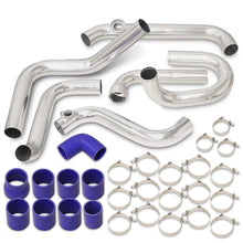 Load image into Gallery viewer, Mazda 3 2.0L 2004-2006 Bolt-On Aluminum Polished Piping Kit + Blue Couplers
