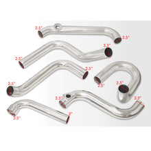 Load image into Gallery viewer, Mazda 3 2.0L 2004-2006 Bolt-On Aluminum Polished Piping Kit + Blue Couplers