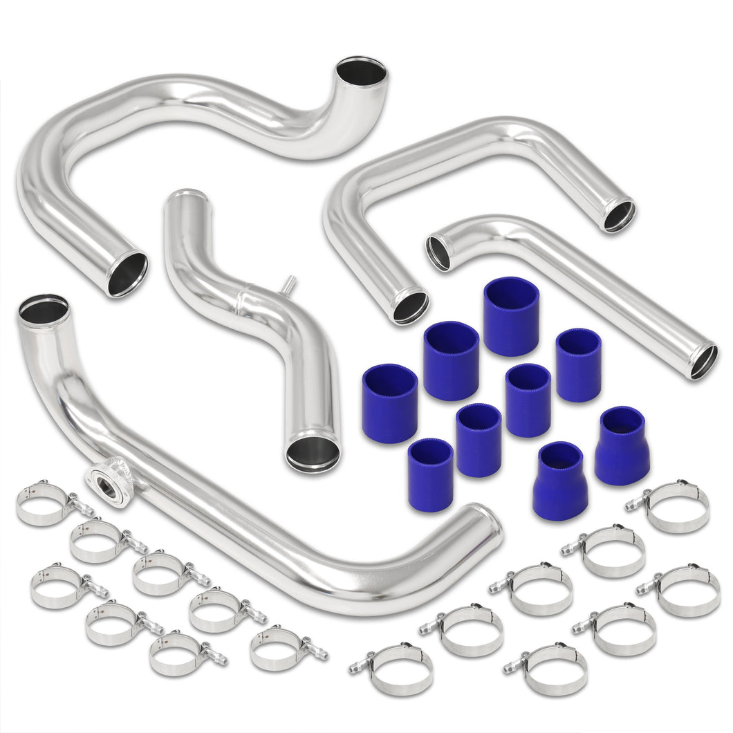 Honda Civic 1988-2000 / CRX 1988-1991 / Del Sol 1993-1997 / Acura Integra 1990-2001 Aluminum Piping Kit Polished (With Type-S / Type-RS BOV Flange)