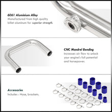 Load image into Gallery viewer, Honda Civic 1988-2000 / CRX 1988-1991 / Del Sol 1993-1997 / Acura Integra 1990-2001 Aluminum Piping Kit Polished (With Type-S / Type-RS BOV Flange)