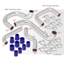 Load image into Gallery viewer, Honda Civic 1988-2000 / CRX 1988-1991 / Del Sol 1993-1997 / Acura Integra 1990-2001 Aluminum Piping Kit Polished (With Type-S / Type-RS BOV Flange)