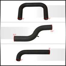 Load image into Gallery viewer, Honda Civic 1988-2000 / CRX 1988-1991 / Del Sol 1993-1997 / Acura Integra 1990-2001 Aluminum Piping Kit Black (With SQV / SSQV Type BOV Flange)

