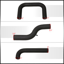 Load image into Gallery viewer, Honda Civic 1988-2000 / CRX 1988-1991 / Del Sol 1993-1997 / Acura Integra 1990-2001 Aluminum Piping Kit Black (With SQV / SSQV Type BOV Flange)