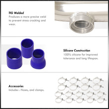 Load image into Gallery viewer, Honda Civic 1988-2000 / CRX 1988-1991 / Del Sol 1993-1997 / Acura Integra 1990-2001 Aluminum Piping Kit Polished (With SQV / SSQV Type BOV Flange)