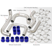 Load image into Gallery viewer, Honda Civic 1988-2000 / CRX 1988-1991 / Del Sol 1993-1997 / Acura Integra 1990-2001 Aluminum Piping Kit Polished (With SQV / SSQV Type BOV Flange)