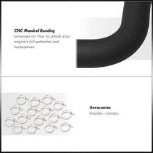 Load image into Gallery viewer, Universal 3" 8 Pieces Aluminum Piping Kit Black (x2 Straight / x2 90 Degree / x2 120 Degree / x2 135 Degree)