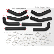 Load image into Gallery viewer, Universal 3" 8 Pieces Aluminum Piping Kit Black (x2 Straight / x2 90 Degree / x2 120 Degree / x2 135 Degree)